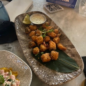 Salmon chicharron