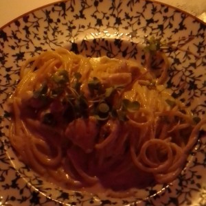 pasta y pollo