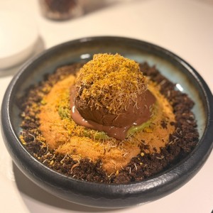 Postre de pistacho