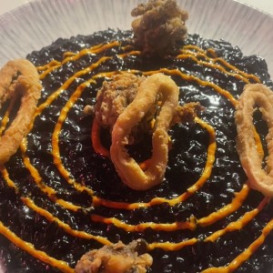 Risoto en tinta de calamar