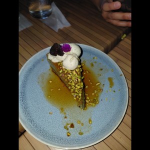 flan de pistacho