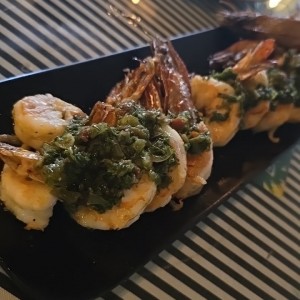 langostinos al grill