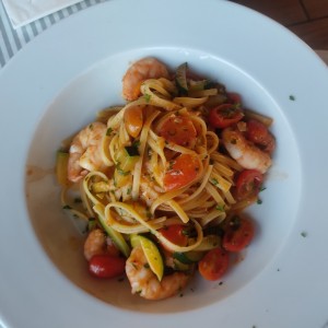 linguini con mariscos