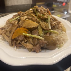 Tallarines con proteina 