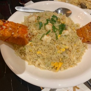 Arroz Frito con Langostas