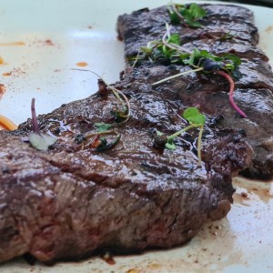 sirloin con pasta