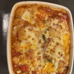 Gnocchi Pomodoro gratinado