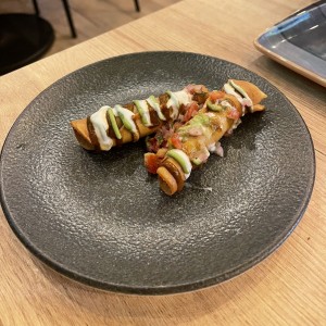 FLAUTAS DE POLLO AL CARBÓN