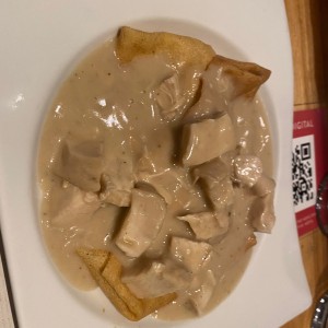 Crepe salado de pollo y queso