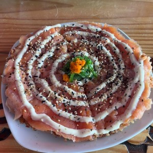 Pizza de Salmon