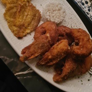 Langostinos apanados
