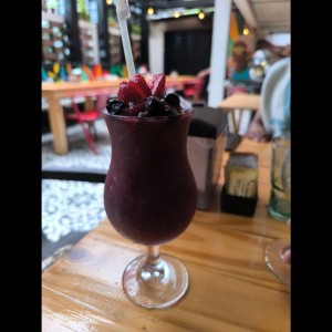 smoothie de frutos rojos
