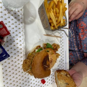 hamburguesa de pollo