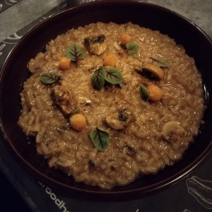 Rissotto de hongos.