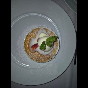 Creme Brulee de vainilla flambeada