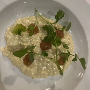Risotto con queso cabra
