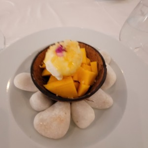 mango maracuya y helado