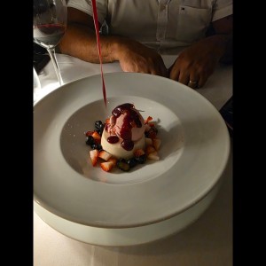 Pana cotta de chocolate blanco