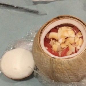 sandia y gelatina