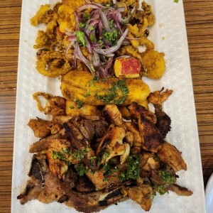 Parrillada del mar al campo