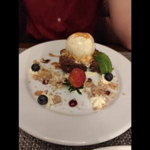 Brownie con Helado