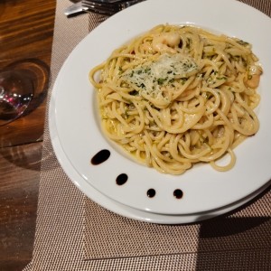 Spaghetti con langostino
