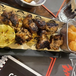 Mollejas de res a la brasa