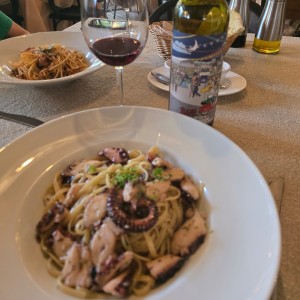Linguine con Pulpo
