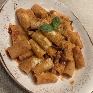 Rigattoni al Amatricciana