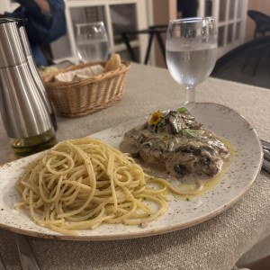 Filete de res con trufa