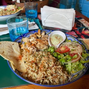 Menu Lunch opcion con Pollo