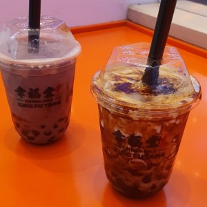 Taro Boba Tea y Brown Sugar Boba tea