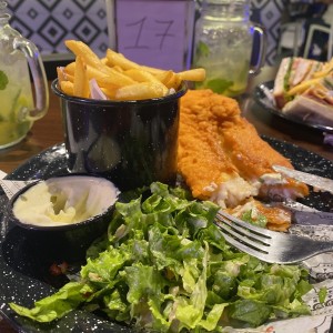 Filete de pescado apanado