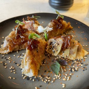 Starters - Pork Belly Gyozas