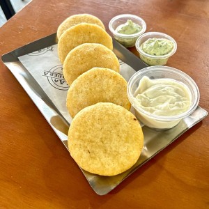 Arepitas con nata