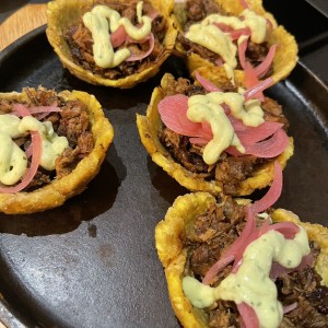 Patacones rellenos