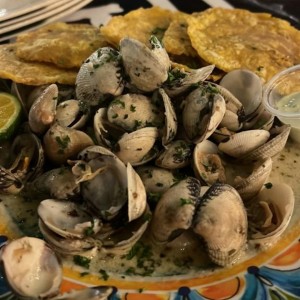 almejas en salsa al vino