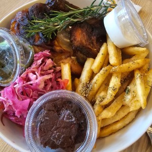 Pollo ahumado Medio