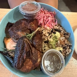 Pollo ahumado Medio