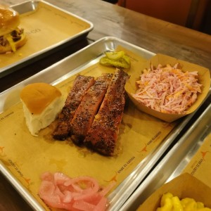 Ribs and cole slaw