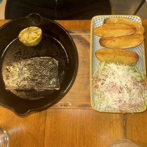 Filete de salmon a la brasa