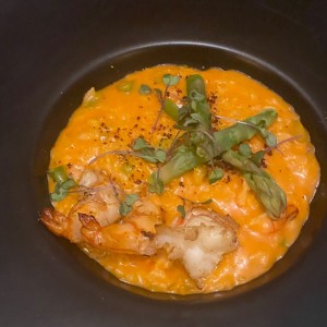 Risotto de langostinos