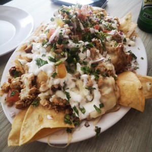 Nachos de pollo