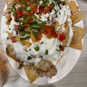 Nachos de pollo