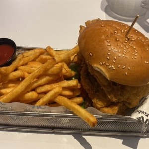 Hamburguesa de Pollo Doble