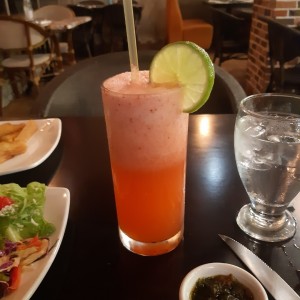 limonada con fresa