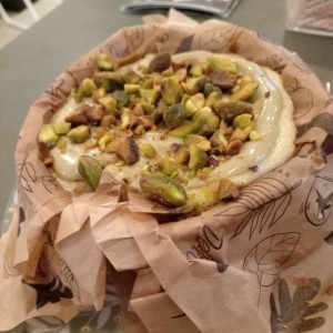 Torta vasca de pistacho