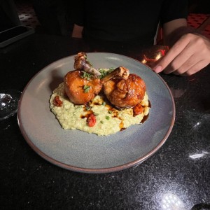 Pollo al Jardin con Risotto
