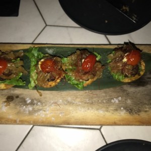 Patacones rellenos