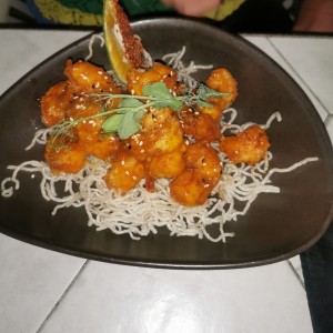 Camarones tempura